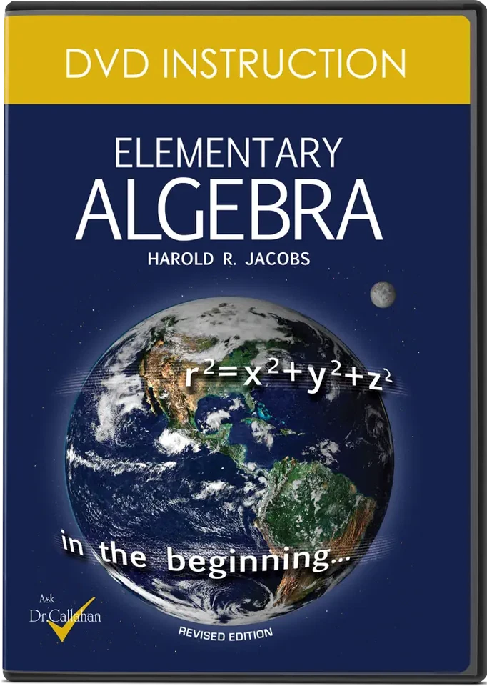 New Jacob's Math Elementary Algebra Instructional DVD Master Books Curriculum Foto 1 de 1