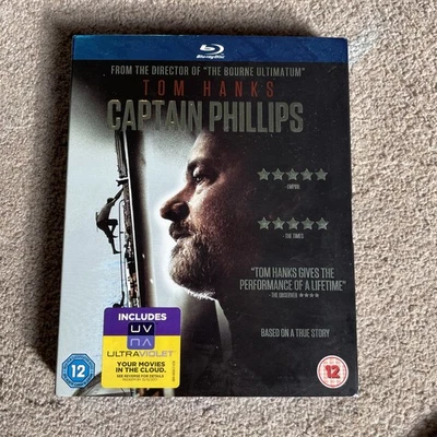 Captain Phillips Blu-ray (2013) Tom Hanks Thriller – True Story Film – 12 Rated - Image 1 of 3