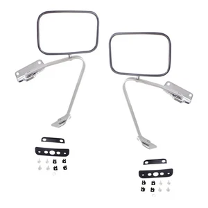 Mirror Set For 1980-96 Ford F-150 1980-97 F-250 F-350 Manual Folding Left Right - Picture 1 of 11