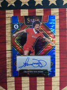 2022-23 Select EPL Graeme Souness Blue Pulsar Signature #S-GSS Liverpool Auto - Bild 1 von 2