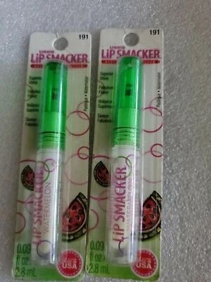 Lot 2 Lip Smacker Liquid Lip Gloss ~ Watermelon #191 Manufacture Sealed - Image 1 of 2