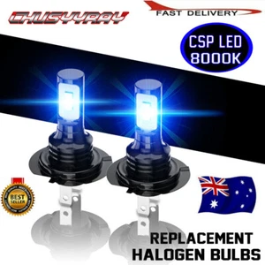 2Pcs H7 Ice Blue 8000K Super Bright 8000LM LED Headlight Bulbs Kit High Low Beam - Picture 1 of 17