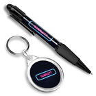1 Ballpoint Pen & 1 Keyring set Neon Sign Design Scarlett Name #353492