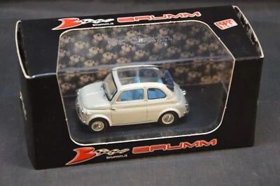 BRUMM 1/43 FIAT NUOVA 500 NORMALE APERTA 1957 GRIGIO CHIARO R342-01 DIE CAST - Immagine 1 di 3