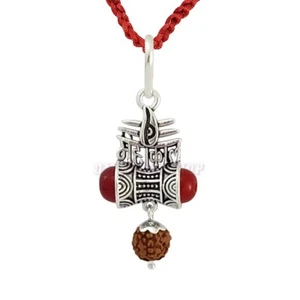 Mahakal Third Eye Damru Pendant in 925 Silver Ompoojashop - Picture 1 of 2