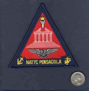 Parche Original NATTC Naval Air Entrenamiento Técnico Pensacola Navy USMC Escuadrón - Imagen 1 de 1