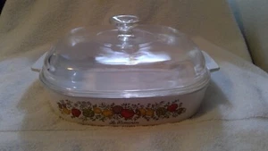 Vintage 1972-79 A-10-B Spice of Life, Le Romarin Corning Ware w/Pyrex A-12-C Lid - Picture 1 of 11