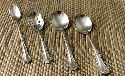 Lote Mixto De Colección National Silver Co Queen Elizabeth Té Helado Gumbo Cuchara de Azúcar Foto 1 de 4