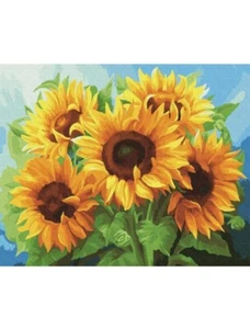5D Diamond Painting Kit Full Drill Sunflower Cross Stitch DIY Craft Embroidery - Picture 1 of 5