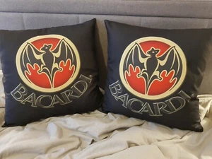 2 fundas de almohada de cojín de ron Bacardi 18"" 45x45 cm regalo de fiesta - Imagen 1 de 5