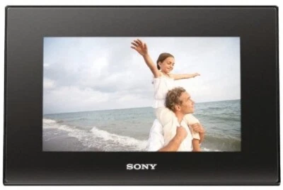 Sony S-Frame 7" Digital Photo Frame Picture Clock With Remote Model DPF-D72N - Image 1 of 4