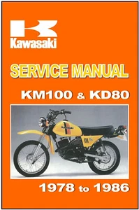 KAWASAKI Workshop Manual KD80 KD80M 1986 1987 & 1988 Service & Repair - Picture 1 of 4
