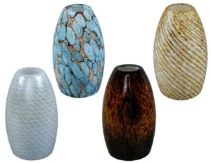1 Reemplazo DROP PENDANT LIGHT "GLASS SHADE" Pick: BLUE BROWN PEBBLE HONEYCOMB - Imagen 1 de 9