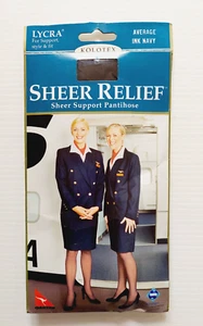 Kolotex sheer relief pantyhose, Average, Ink Navy - Picture 1 of 3