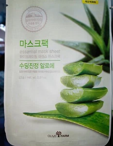 Olive Farm Essential Aloe Vera beruhigende Maske 23g 10 Blatt - Bild 1 von 2