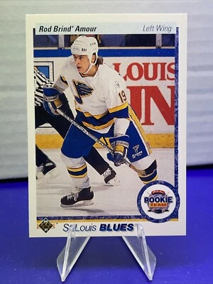 1990-91 Upper Deck ROD BRIND'AMOUR Rookie Card #347 Blues Flyers Hurricanes - Image 1 of 2