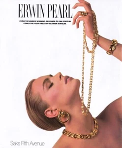 1988 Erwin Pearl joyería de moda 1 página anuncio de revista - Imagen 1 de 1