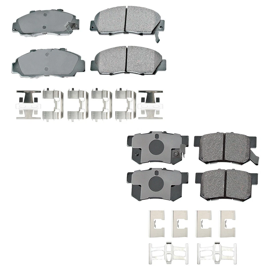 Akebono ProACT Front Rear Ceramic Brake Pads Kit for Legend RL Odyssey Oasis FWD - Image 1 of 1