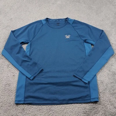 Camiseta Vortex Tática Masculina Média Azul Camada de Base Caça Ao Ar Livre Manga Longa - Imagem 1 de 4