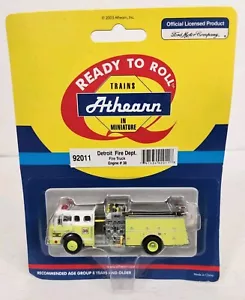 Athearn RTR #92011 Detroit Fire Dept. Feuerwehrauto Motor #38 Spur Ho BRANDNEU! - Bild 1 von 7