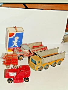 Matchbox"JUNK YARD" 51c AEC Tipper, 48c Dodge.58b Drott exc,7aMilk float, 24 Exc - Bild 1 von 21