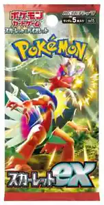 JAPANESE Pokémon TCG: S&V Scarlet ex SV1S Booster Pack New / Sealed 5 Cards! - Picture 1 of 2