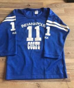 Vintage Jeff George Indianapolis Colts #11 Jersey Boys Youth Medium M Hutch - Picture 1 of 3