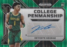 2023-24 Prizm Draft Picks Keyonte George Auto Green # 13/25
