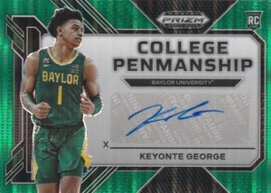 2023-24 Prizm Draft Picks Keyonte George Auto Green # 13/25