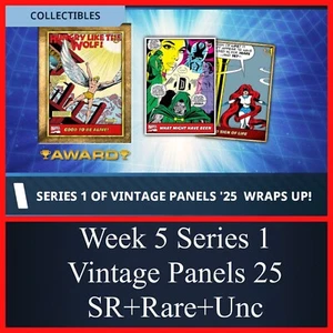 SEMANA 5 PANELES VINTAGE SERIE 25 1-SR+R+UC 6 CARTAS-TOPPS MARVEL COLECCIONAR DIGITAL - Imagen 1 de 1