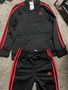4T Adidas blue and orange Boys Classic Tricot Track Suit - Picture 1 of 8