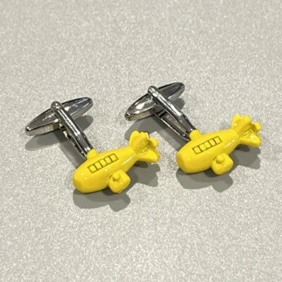 Gemelos submarinos para hombre cumpleaños boda regalo amarillo U-barco gemelos Foto 1 de 4