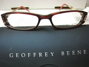 GEOFFREY BEENE EYEGLASS FRAMES Style   DREAMS in RED  50-16-135 W/ Case - Picture 1 of 4