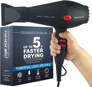 Ceramic Ionic Salon Professional Hair Blow Dryer Blower Turbo 2200W Fast Drying - Picture 1 of 6