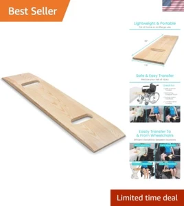 Lightweight Wooden Transfer Board 30"x8" – Easy Slide Assist for Independence - Picture 1 of 11