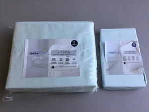 Bed Bath Beyond Therapedic SleepRX resistente a las arrugas 6 piezas. Juego de sábanas Queen #348W - Imagen 1 de 3