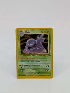 Juego de cartas coleccionables Pokémon Muk Fossil 13/62 - Holo, raro, HP/dañado - Imagen 1 de 6