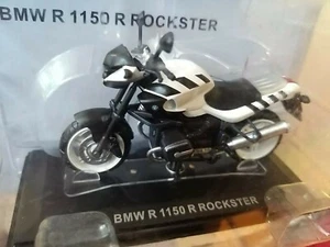 Model White Black Moto BMW R 1150 R Rockster New Sigillato. Scale 1/24 - Picture 1 of 5