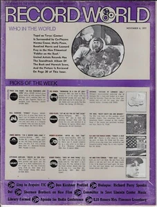 RECORD WORLD MAG nov 6 1971 52 pages charts, reviews, FM AIRPLAY REPORT - Picture 1 of 6