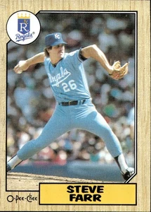 1987 O-Pee-Chee Steve Farr - Picture 1 of 2