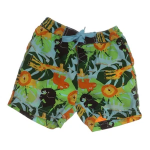 H&M, Badeshorts, Größe: 86, Grün/Orange/Blau, Polyester, Blumen, Jungen #FJd - Bild 1 von 6