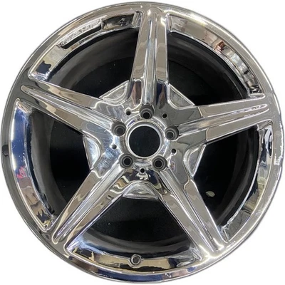 Roda dianteira AMG Mercedes-benz cromada SLS S-class fabricante de equipamento original 19” 2009-2013 aro 85078 - Imagem 1 de 4