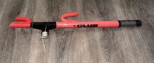 Vintage The Club Original Car Auto Steering Wheel Lock with Key Red And Black - Picture 1 of 6