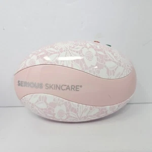 Serious Skincare The EGG Microcurrent Facial Toning Firming System Pink Floral   - Picture 1 of 9