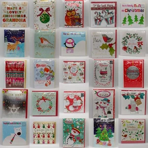 Nan Christmas Card Nanny Granny Grandma Gran xmas Greetings Nanna Nana Family - Picture 1 of 104