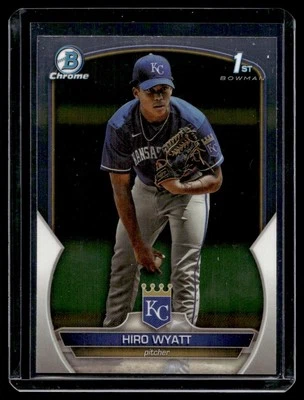 2023 Bowman Draft Chrome Hiro Wyatt RC Kansas City Royals #BDC-80 - Image 1 of 2