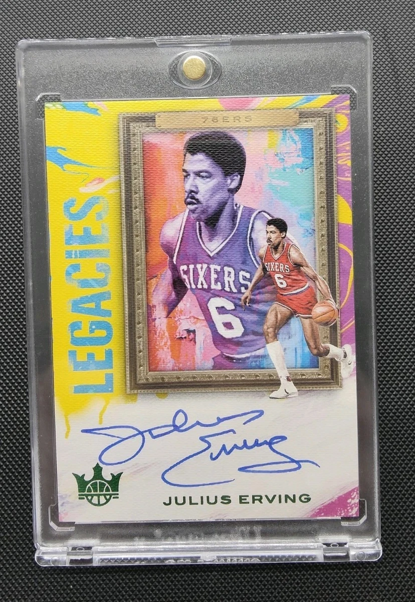 Panini Julius Erving Autographed Basketball Trading Cards