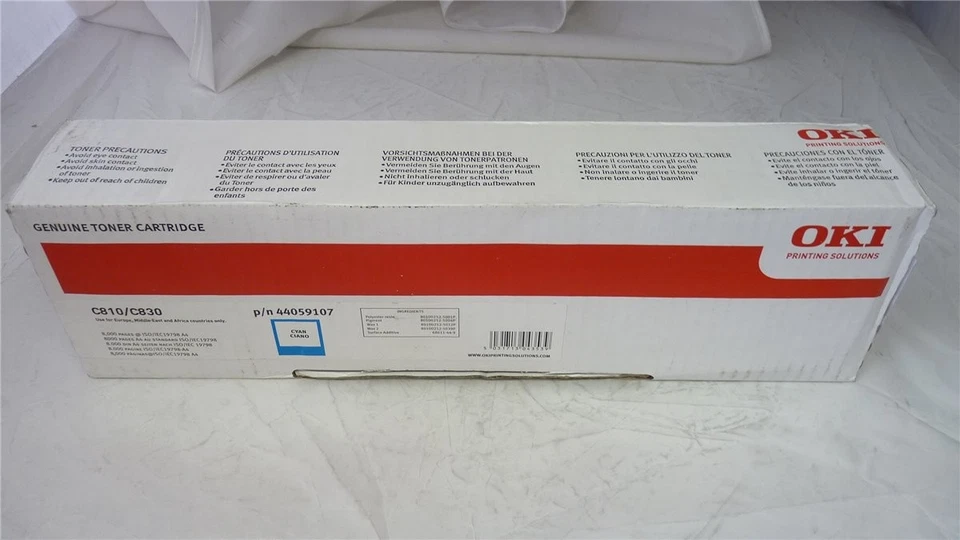 Original OKI 44059107 Toner cyan für C810 C830 in OVP - Bild 1 von 1