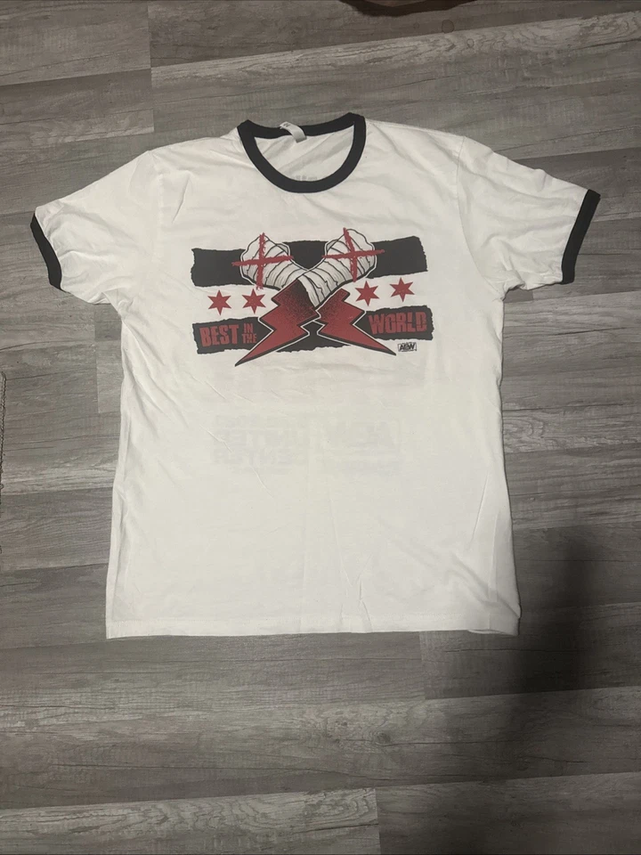 Camiseta AEW CM Punk Primer Baile I Was There Exclusiva Evento Fechado L Rampage Foto 1 de 2