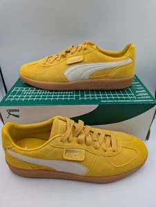 Puma Palermo Hombre Amarillo/Blanco Gamuza Entrenadores Reino Unido 12 EUR 47 US 13 Nuevo En Caja - Imagen 1 de 6